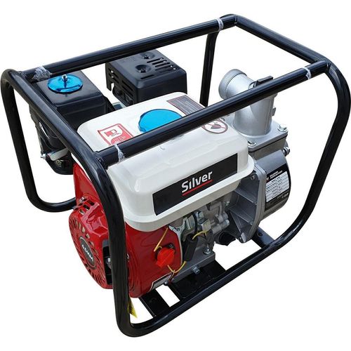 ELMAX | Benzin Wasserpumpe, 7KM, Gartenpumpe, Schmutzwasserpumpe, Wassertransferpumpe, Motorpumpe