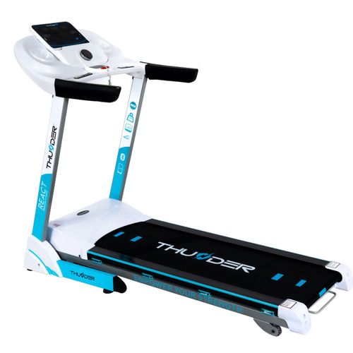 Laufband Thunder REACT-S-WHITE 126x45cm 18km/h FitShow klappbar Bluetooth