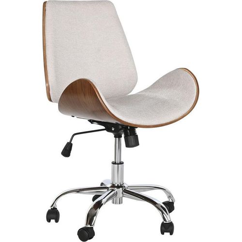 Bürostuhl Home ESPRIT Braun Beige Silberfarben