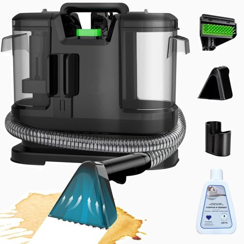 Waschsauger, Teppichreiniger mit Tierhaarbürste für Teppiche, Sofa, Polster, Treppen, Autositze, Nass-/Trockensauger mit leistungsstarkem 450W Motor