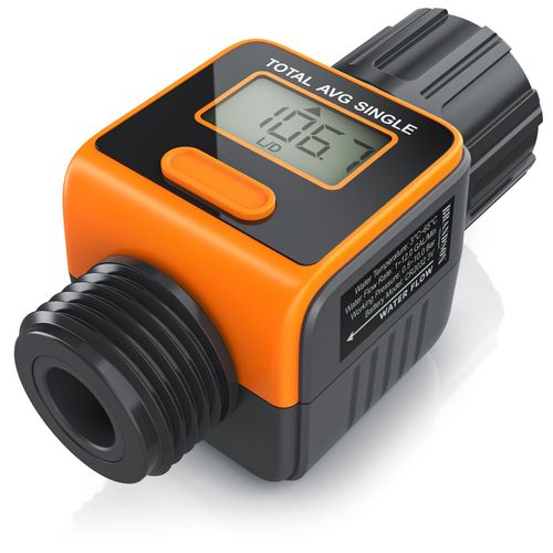 Brandson Wasserzähler digital, 3/4 Zoll, für innen und außen, 4 Modi, Verbrauchskontrolle, IPX6