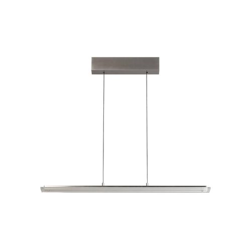 LED-Pendellampe Torvi, Länge 135 cm, nickelfarben/weiß, CCT
