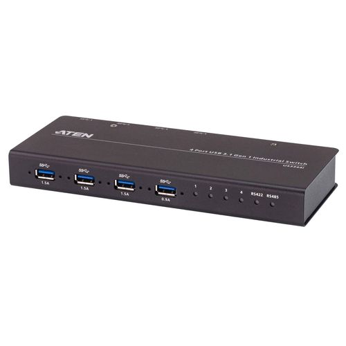 ATEN US3344i Industrie Hub Switch 4 x 4 USB 3.1 Gen 1