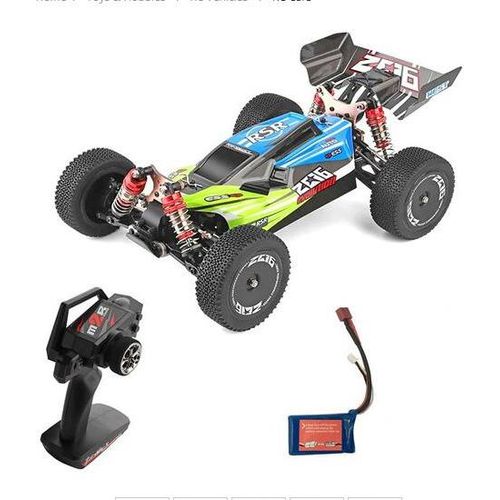Grün Wltoys 144001 1/14 2.4G 4WD Hochgeschwindigkeits-RC-RC-Fahrzeugmodelle 60 km / h