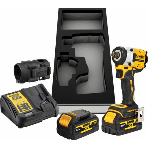 DeWALT Akku-Schlagschrauber DCF921P2G-QW XR, Akkuschrauber, 610 Nm, 1/2 Zoll Aufnahme, inkl. 2x G-Akku, 18V 5Ah
