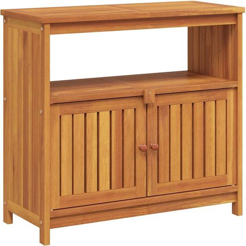 vidaXL Garten-Konsolentisch 80x35x75 cm Massivholz Akazie