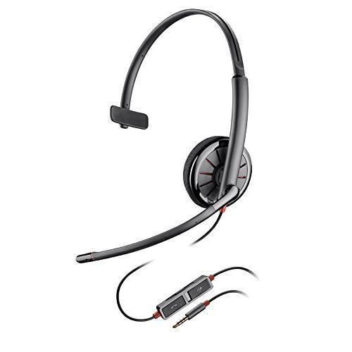 Plantronics Blackwire C215 Kopfhörer mit kabel mit Mikrofon - Schwarz