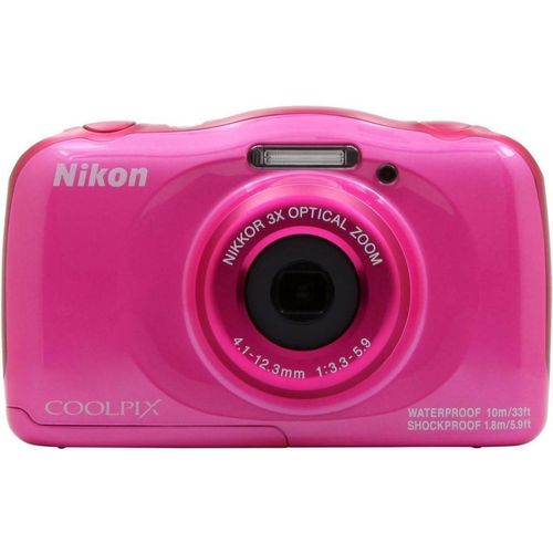 Kompakt Kamera Coolpix W100 - Rosa + Nikon Nikkor 3x Optical Zoom 30-90mm f/3.3-5.9 f/3.3-5.9