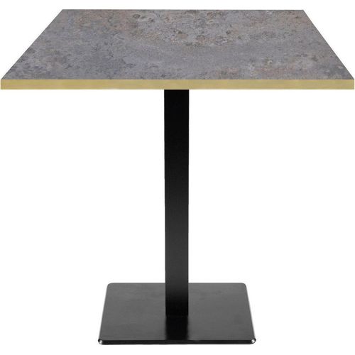 Tisch 70 x 70 cm – Modell Milan Caldeira mit Messingkanten