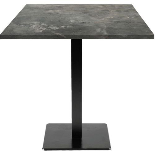 Tisch 70 x 70 cm – Modell Milan aus metallischem Stein