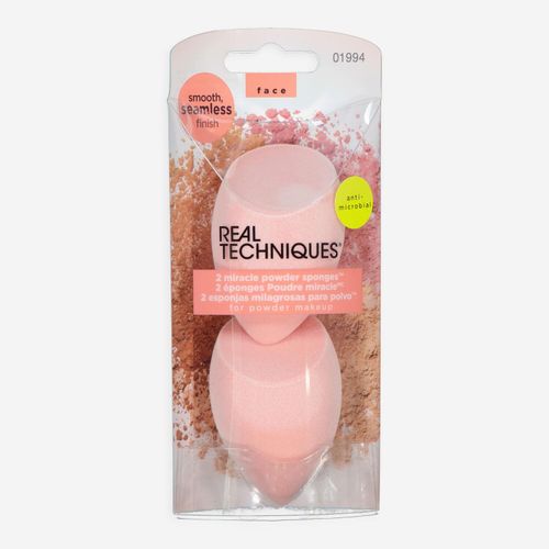 2er-Pack rosafarbene Miracle Powder Make-up-Schwämme