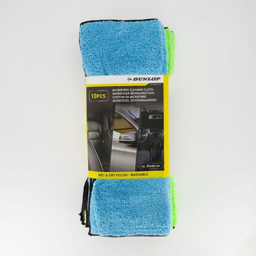 10er-Pack mehrfarbige Mikrofaser-Reinigungstücher