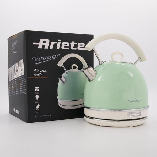 Grün-cremefarbener elektrischer Wasserkocher 1,7l