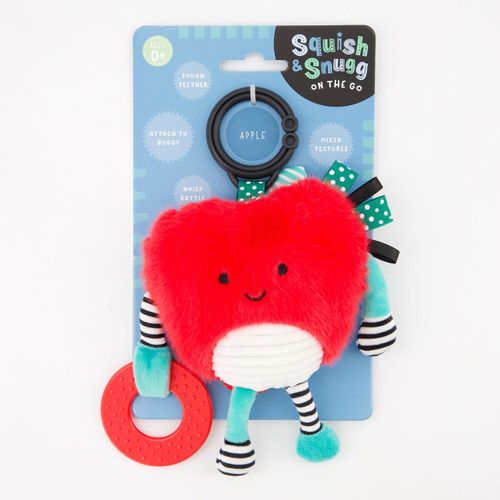Rotes Babyspielzeug mit Beißring