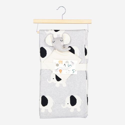 Graue Babydecke 100x150cm