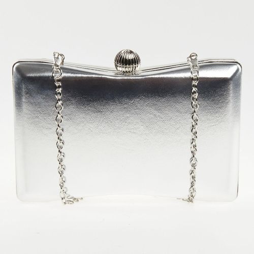 Silberfarbene Clutch