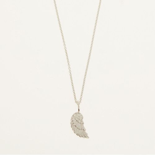 Halskette aus Sterling Silber mit Anhänger im Flügel-Design