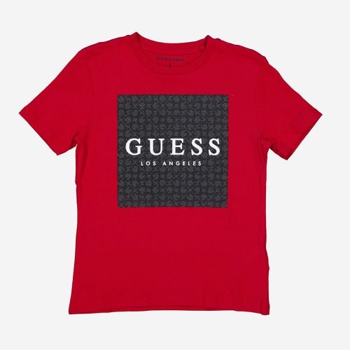 Rotes T-Shirt mit Logo
