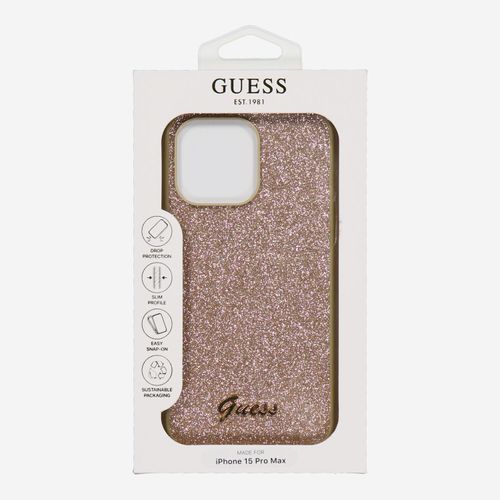 Goldfarbene Glitzer-Handyhülle für iPhone 15 Pro Max