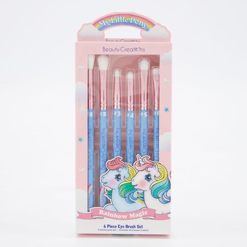 6-teiliges blaues Rainbow Magic Make-up Pinselset