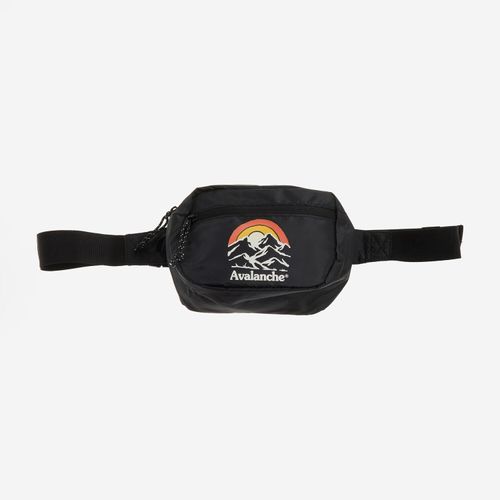 Schwarze Gürteltasche mit Logo