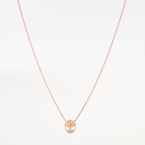 Rosévergoldete Halskette aus Sterlingsilber
