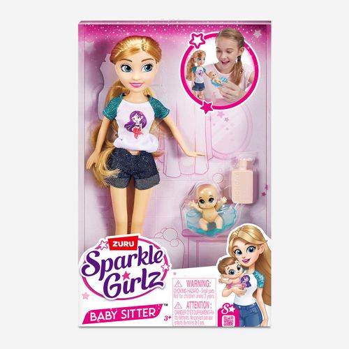 Mehrfarbige Baby Sitter Puppe