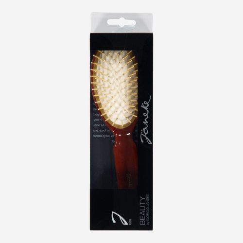 Braune Haarbürste mit Marmoroptik