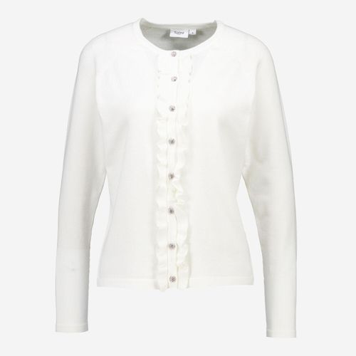 Weiße Josefine Strickjacke