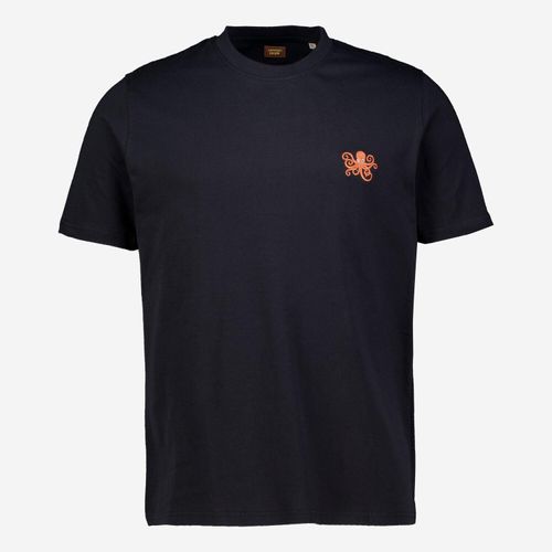 Schwarzes T-Shirt mit Oktopus-Motiv Image