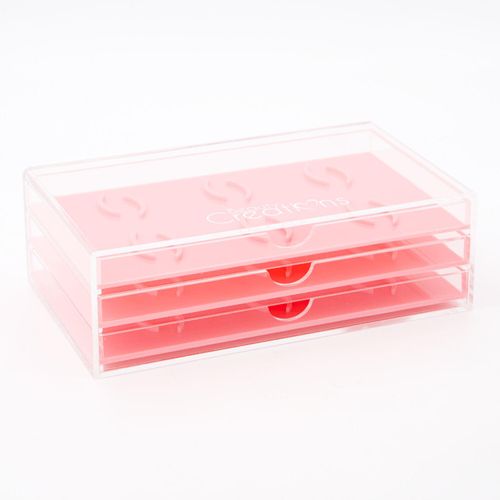 Rosafarbener Wimpern-Organizer 12,5x21cm