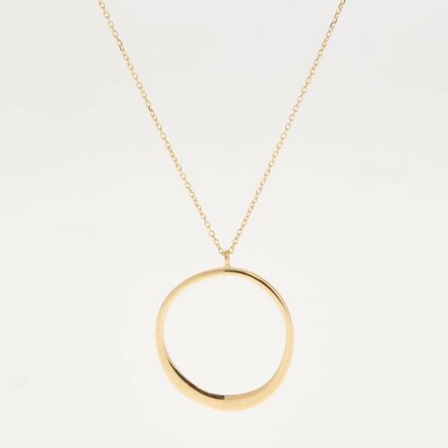 Halskette aus 375er Gold mit Kreisanhänger