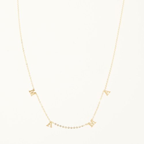 Halskette aus 375er Gold mit Mama-Zwischengliedern