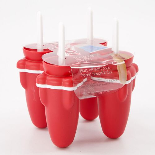 Rote Eisform im Raketendesign 16x13cm