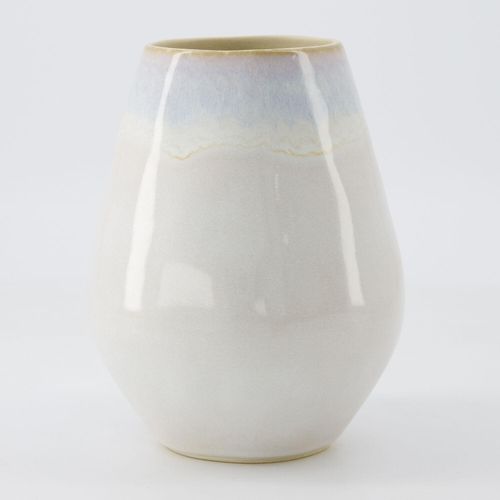 Hellgraue Brisa Vase aus Steingut 15x7cm Image
