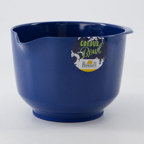 Dunkelblaue Rührschüssel mit Ausguss 1l