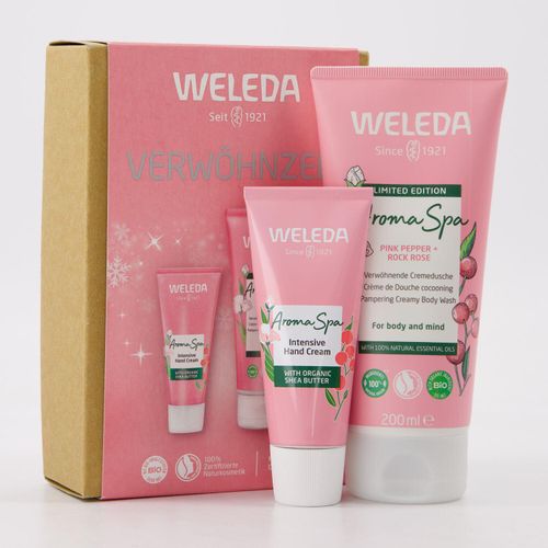 2-teiliges Aroma Spa Geschenkset aus Handcreme und Duschgel