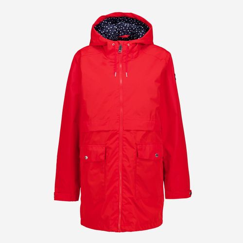 Roter Windbreaker mit Logo-Details