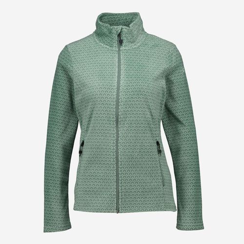 Grüne gemusterte Fleecejacke