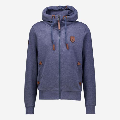 Blaue Kapuzenjacke mit Logo