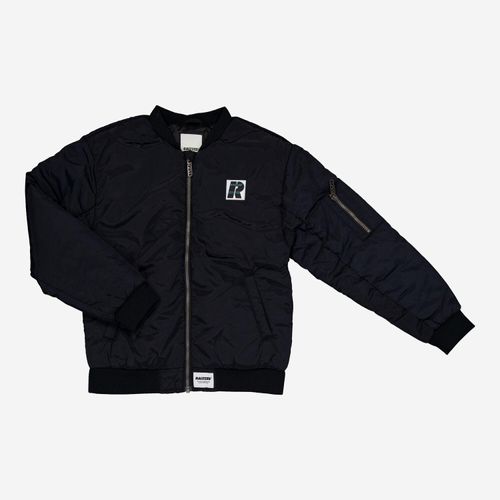 Schwarze Bomberjacke mit Logo