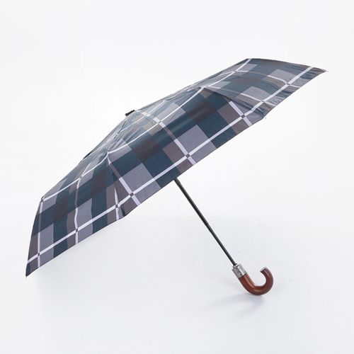 Mehrfarbiger Regenschirm mit geometrischem Muster