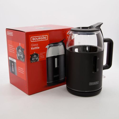 Schwarzer elektrischer Wasserkocher 1,5l