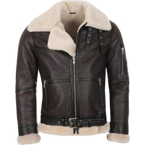 Bomberjacke - B16 - Größe: M | Farbe: Model 1 - Espresso/Weiß
