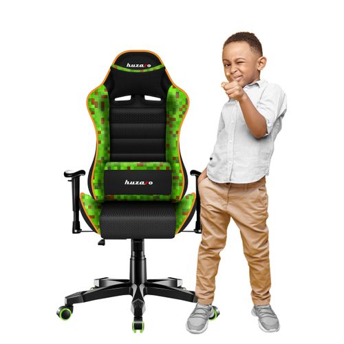 Huzaro Kinder Schreibtischstuhl Ranger 6.0 Gaming Stuhl Racing Sessel Bürostuhl Drehstuhl Gamer bis 130 kg mesh Pixel