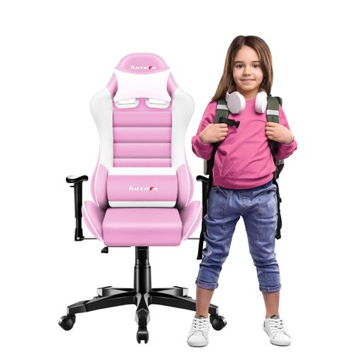 Huzaro Kinder Schreibtischstuhl Ranger 6.0 Gaming Stuhl Racing Sessel Bürostuhl Drehstuhl Gamer bis 130 kg Rosa