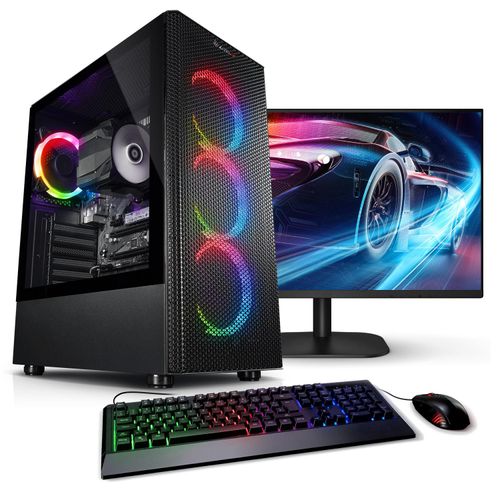 kiebel.de PC Set mit 27 Zoll TFT Viper V AMD Ryzen 7 5700G, 16GB DDR4, AMD Vega Grafik, 1TB SSD, WLAN, Windows 11, Komplettsystem