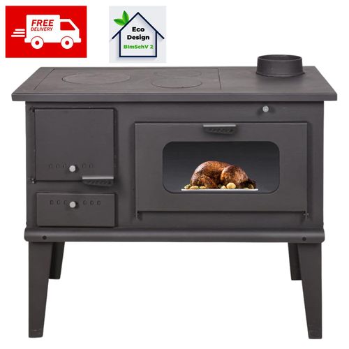 Küchenofen Balkan Energy mit Backofen und Kochplatte, Modell 4014, 7.9kW