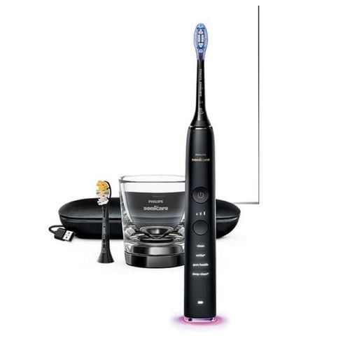 Philips Elektrische Zahnbürste Sonicare DiamondClean 9400 Elektrische Zahnbürste mit App,Drucksensor, Aufsteckbürsten: 1 St., Zahnbürsten