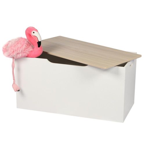 MISOU Aufbewahrungsbox mit Deckel Organizer Spielzeugkiste 80x40cm Weiß Aufbewahrungsbox
